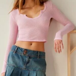 Free People Out From Under Lias Notch Neck Top